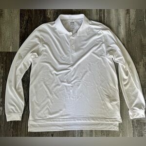 Adidas White ClimaCool Athletic Men’s Long Sleeve Size Medium